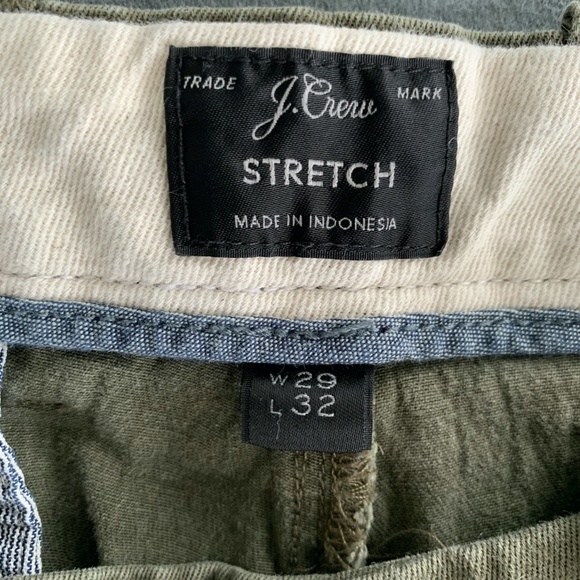 J. Crew 484 Slim-Fit stretch Chino Green 29 x 32 - Picture 3 of 3